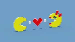 3D Pacman Love model