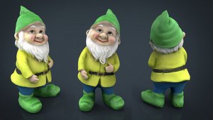 3D garden gnome 4 model