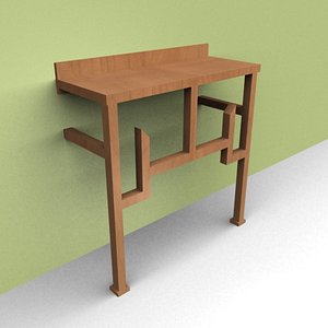 Lite Brown wall table