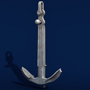 3d navy anchor