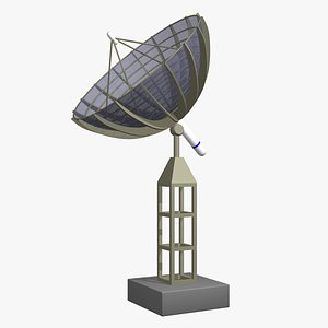 3d model satellite dish