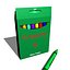 crayon box color 3d model