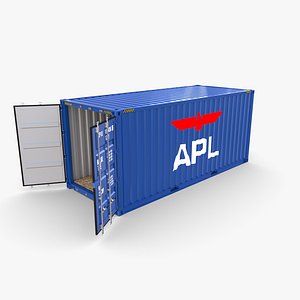 20ft Shipping Container APL 3D model