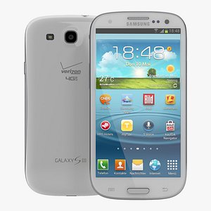 Samsung Galaxy S III White 3D Model