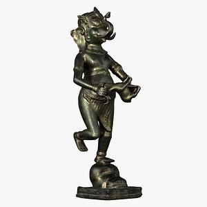 3D model ganesha skull statue