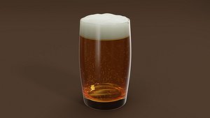 beer drink glass 3D model