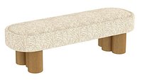 Soho Home Nieve Bench Boucle Sand