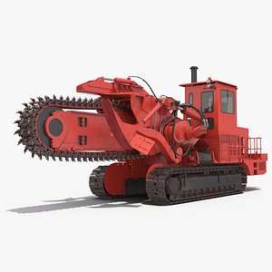 Trencher Machine Red Dusty