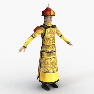 3D model chinese emperor qing dynasty