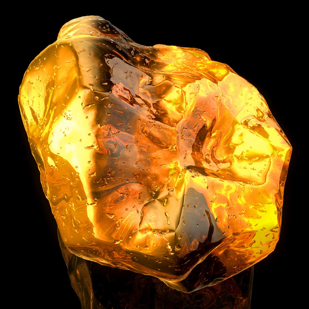 3d Modeled Amber Model