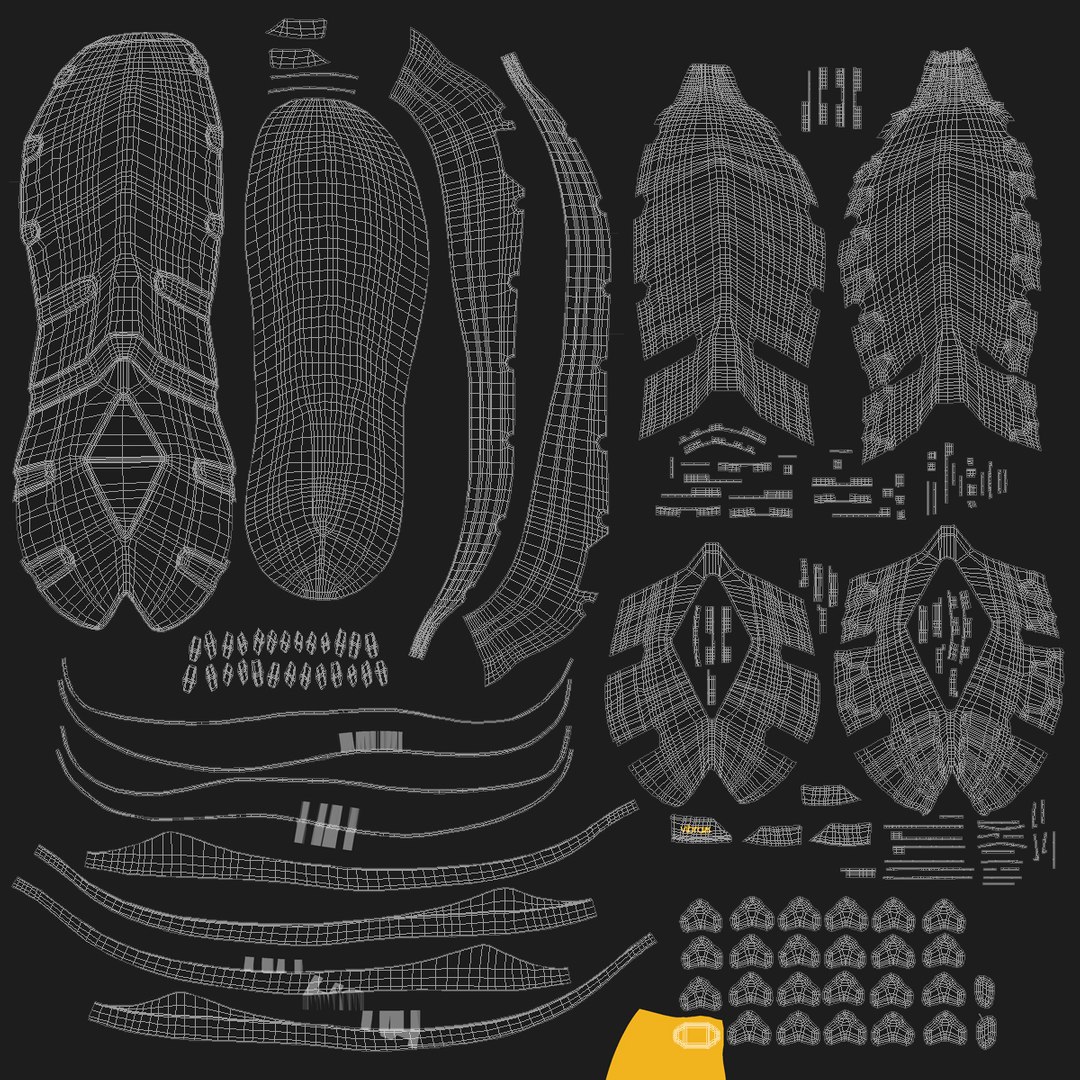 3D Hoka Sneakers https://p.turbosquid.com/ts-thumb/sm/M78Tni/xY/uvwmap02/jpg/1754946462/1920x1080/fit_q87/b1a5bb7d48798e764033c8eab6fecaa287b6f1bf/uvwmap02.jpg