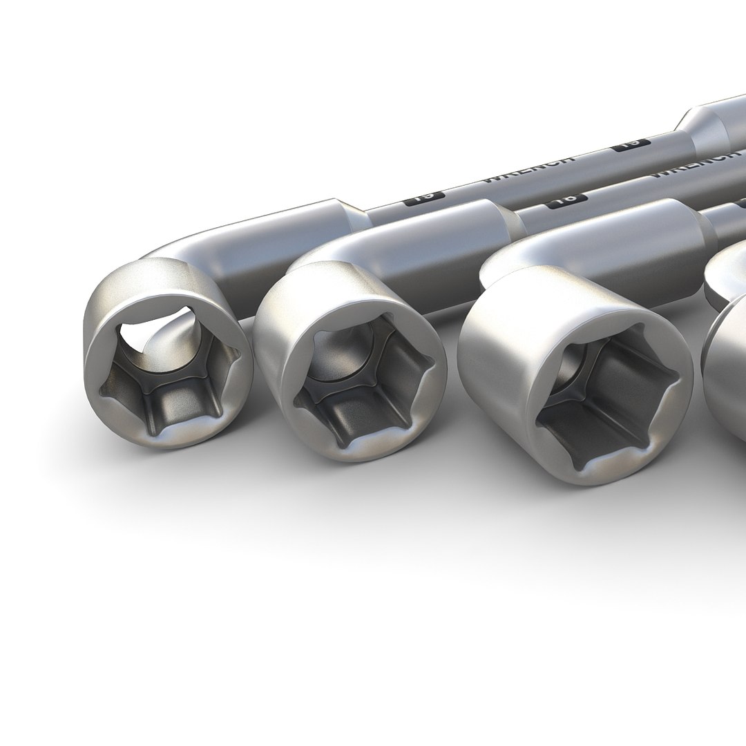 3d Model Wrenches Angle Socket