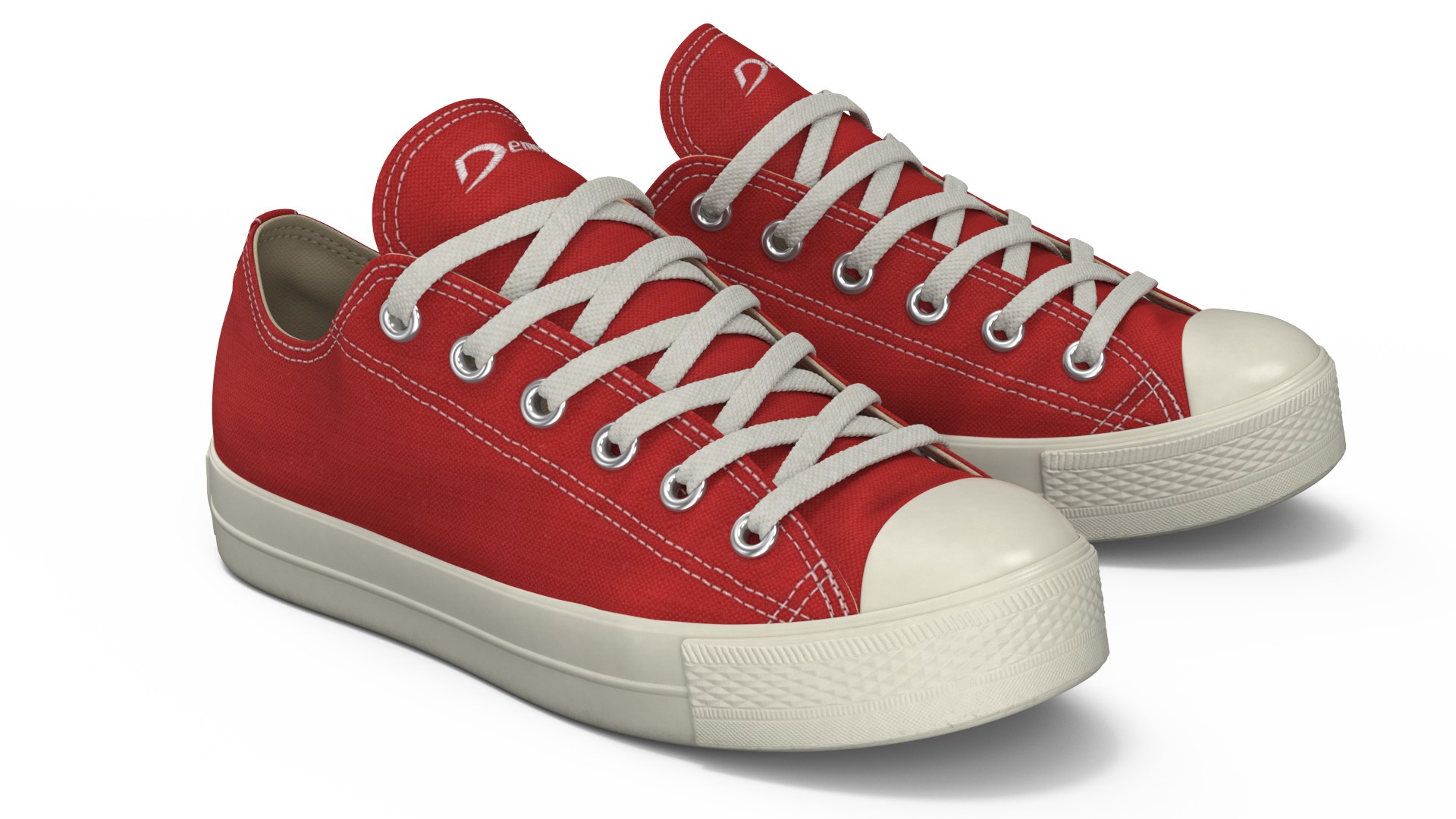 Casual Classic Canvas Sneakers 3D model preview