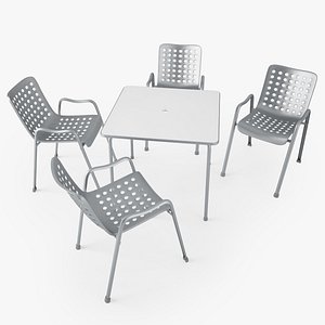 vitra landi chair davy 3d model