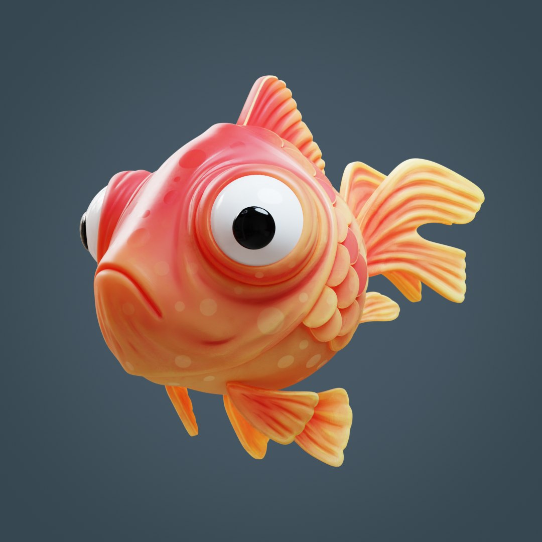 Cartoon Fish 3D model - TurboSquid 2163302