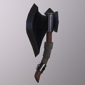 3D Ax  Game Ready  Low Poly PBR 3D Model