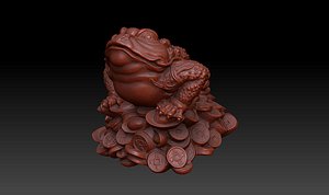 feng frog toad chan 3d obj