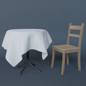 3D Table and chair model
