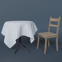 Table and chair