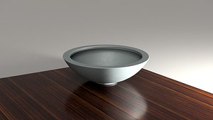 Modern Bowl Planter with Drainage Holes 3D Printing File STL 3D