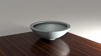 Modern Bowl Planter with Drainage Holes  Printing File STL
