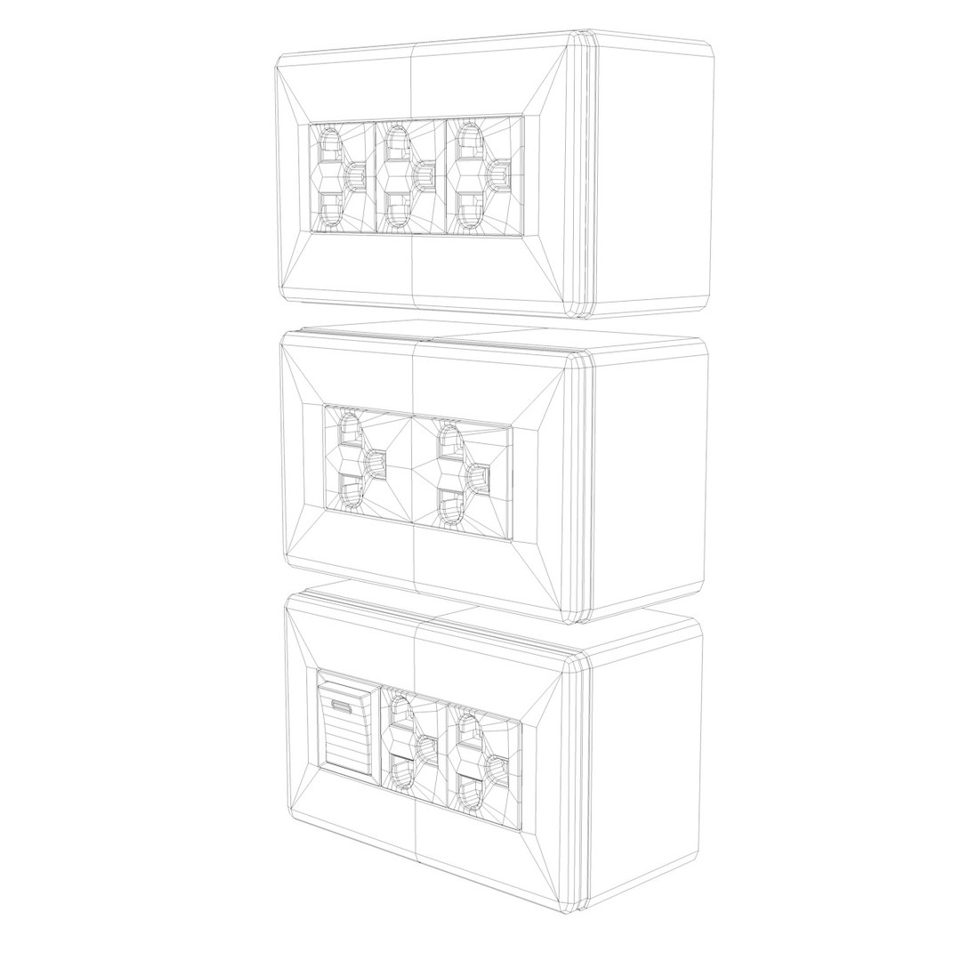 3D Power Outlet Model - TurboSquid 1521385