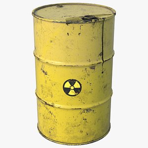 Oil Drum Lime Yellow HD 3D