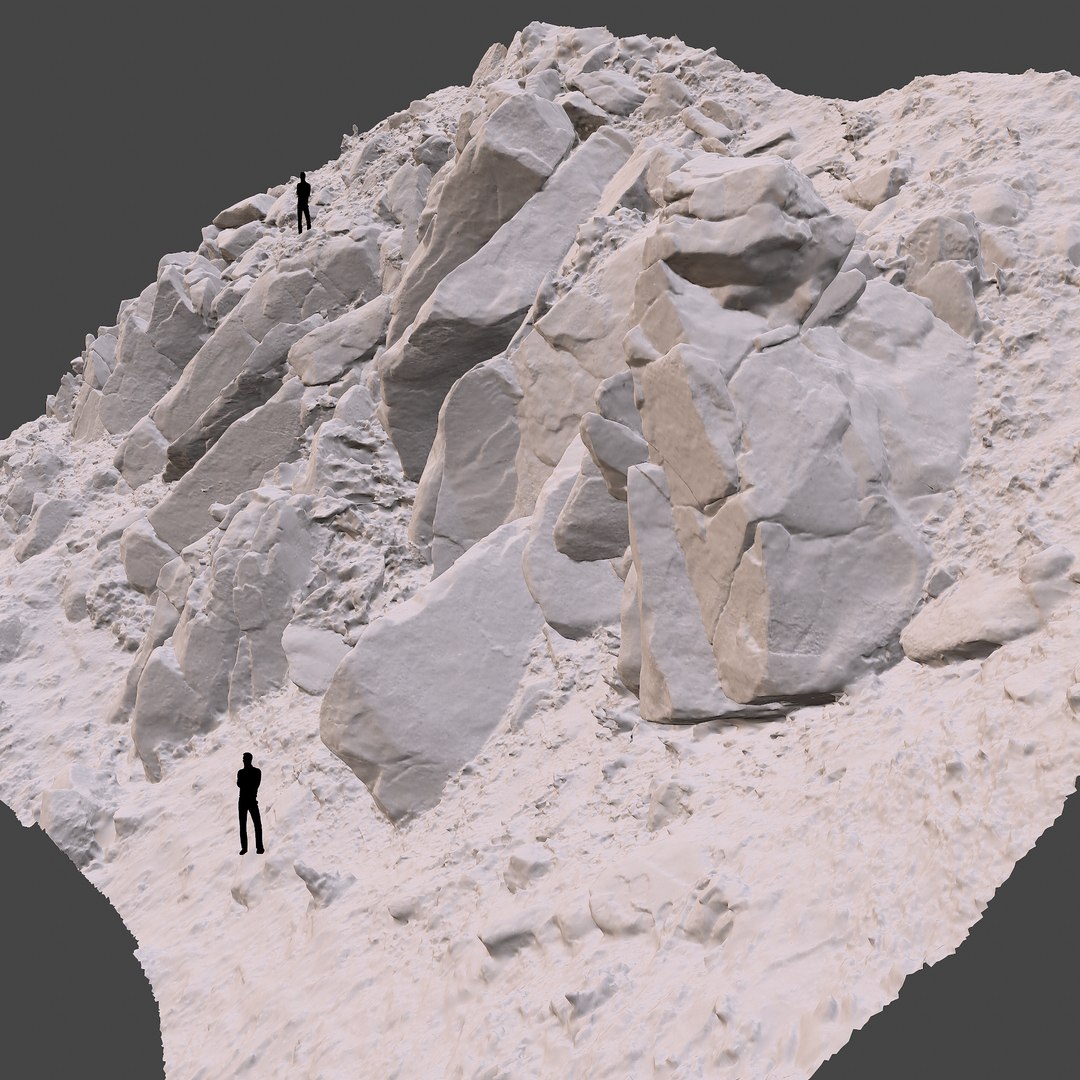 3D scan stony slope - TurboSquid 1634126