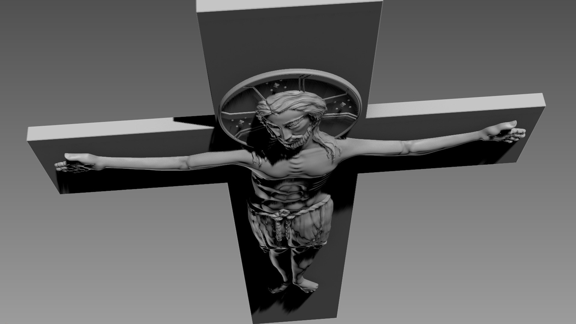 3D Jesus Crucifix Relief Model - TurboSquid 2119632