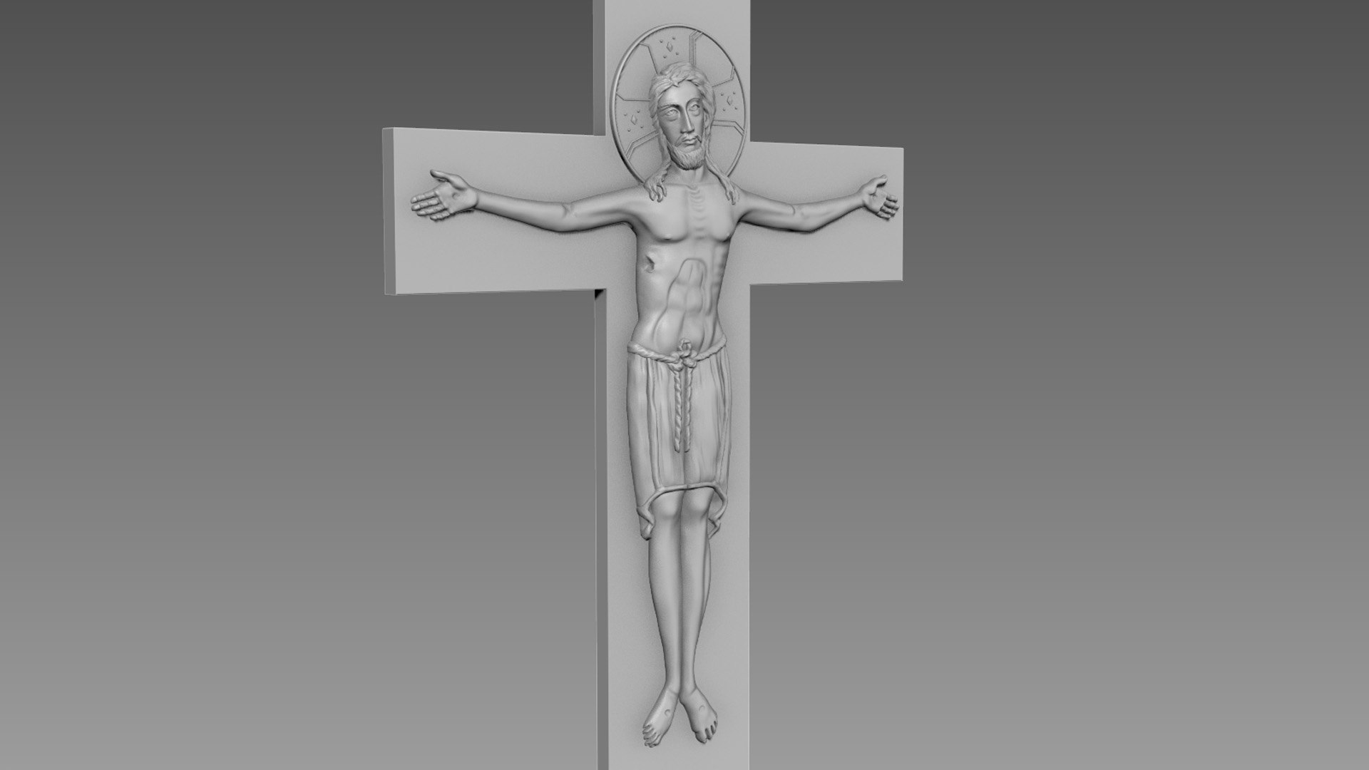 3D Jesus Crucifix Relief Model - TurboSquid 2119632