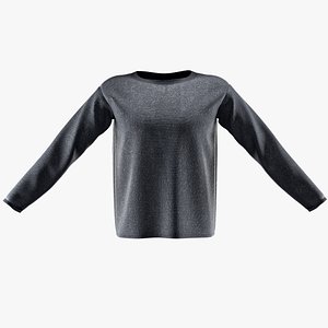 Crew neck long-sleeve T-shirts Male 3D
