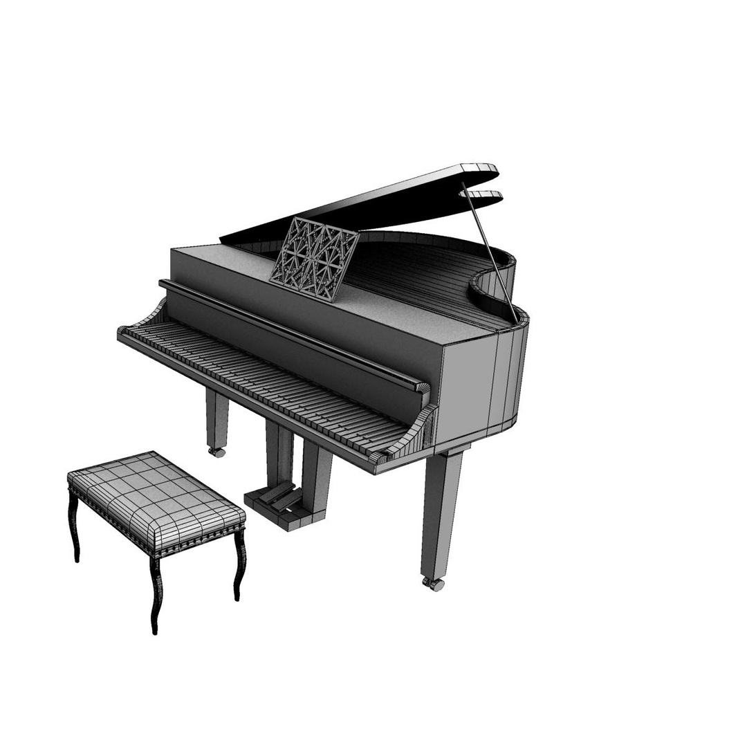 3D piano music instrument - TurboSquid 1658144