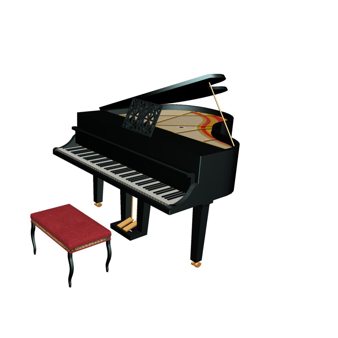 3D piano music instrument - TurboSquid 1658144