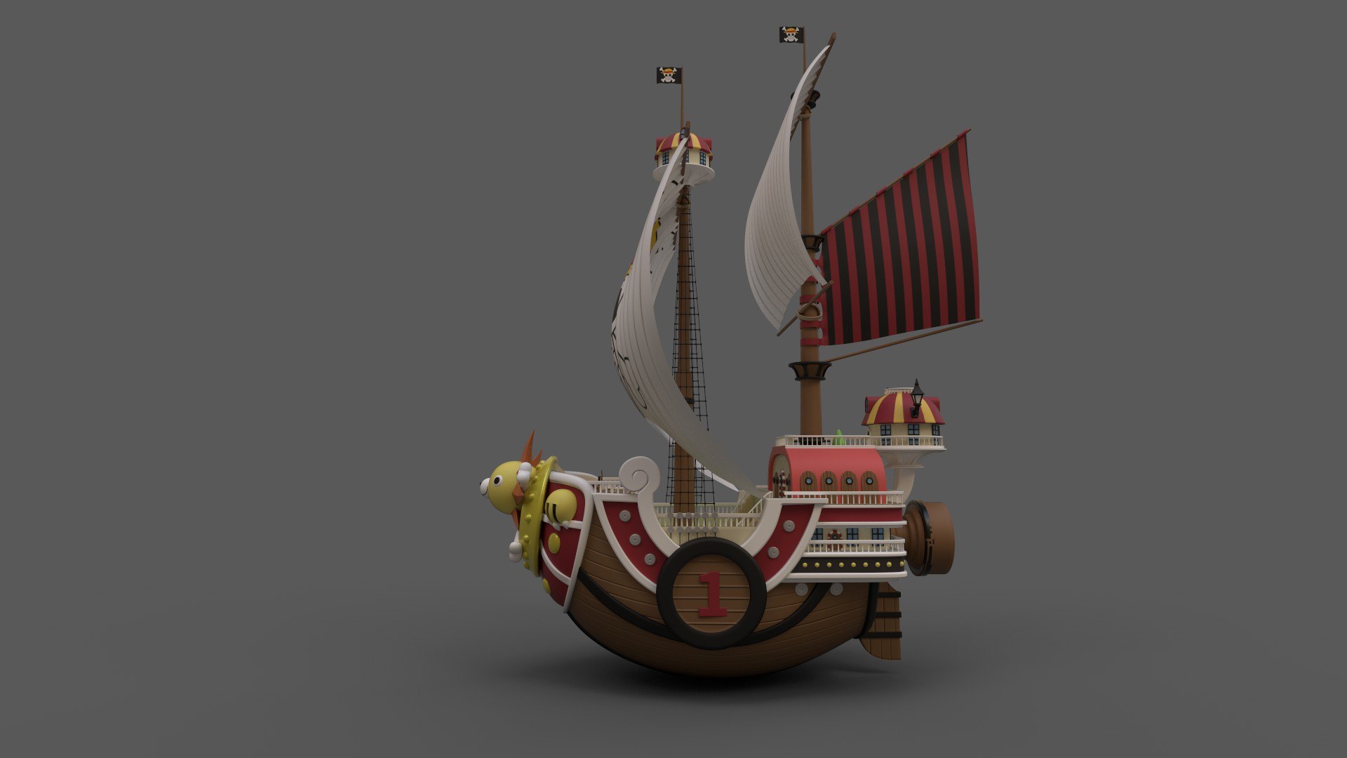 3D Thousand Sunny - One Piece by DSZarts 3D model