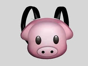 cute piggy backpack 3D
