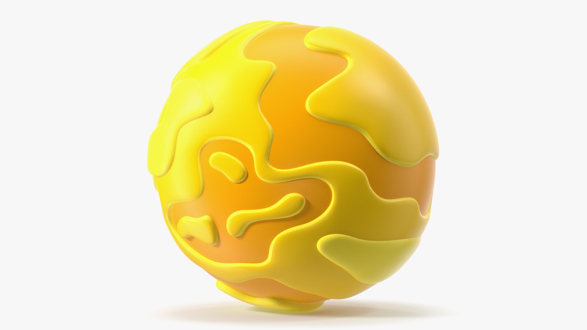 Cartoon Sun 3D model preview