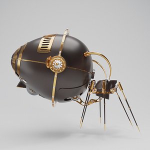3D model mechanical spider