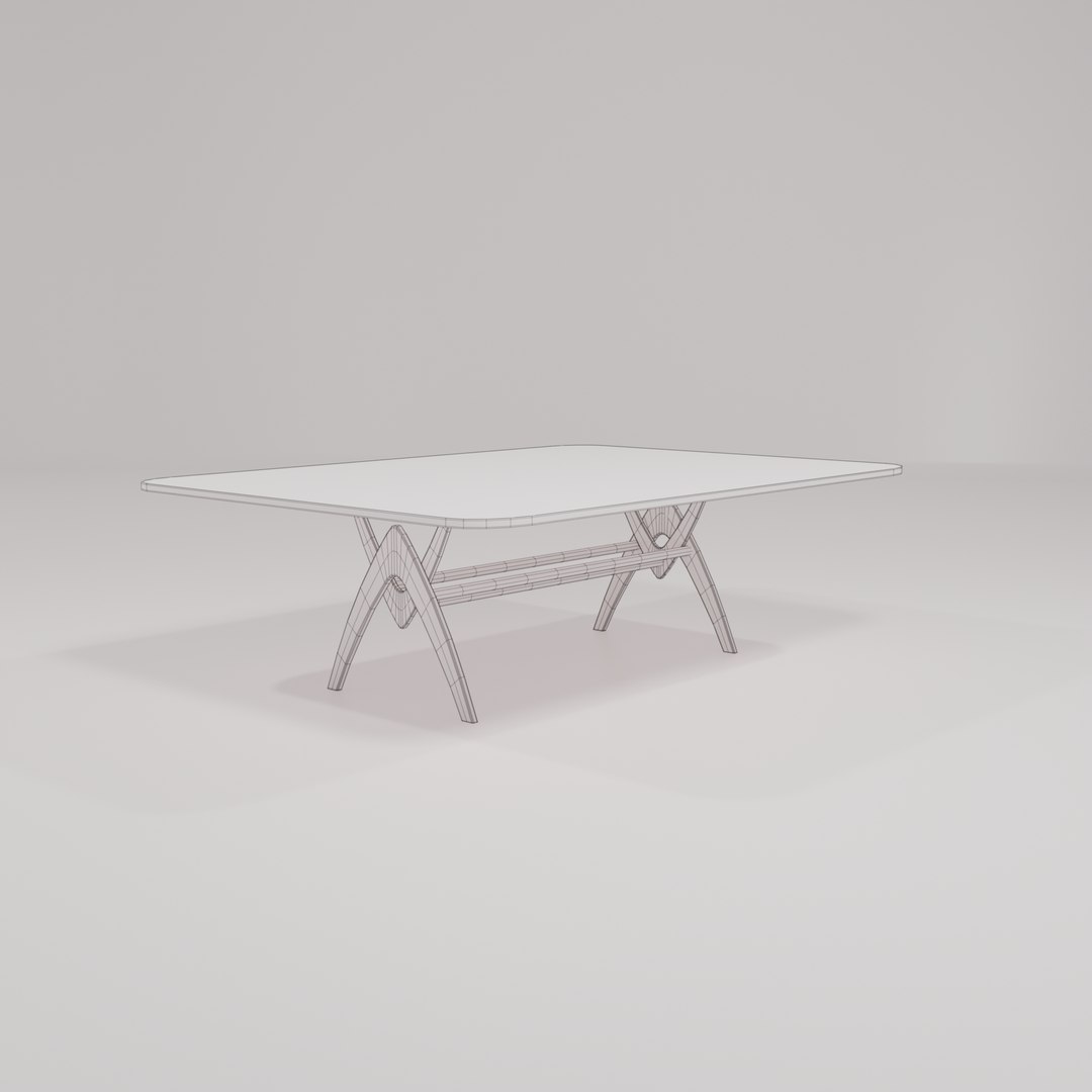 Modern Glass Table Model - TurboSquid 2093323