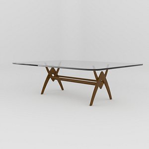 Modern Glass Table model