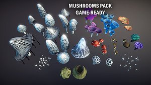 mushrooms 3D