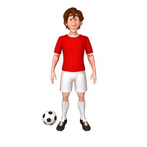 Football Player Soccer Cartoon
