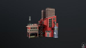 3D Ore Refinery model