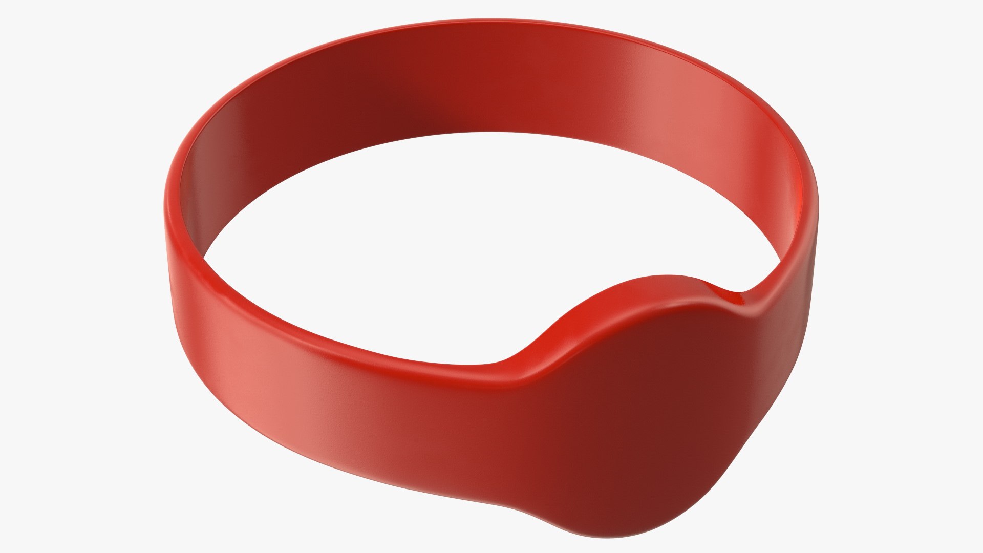 RFID Silicone Wristband 3D model preview