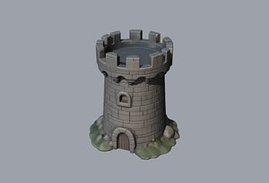 Castle Turret Watchtower 3D model