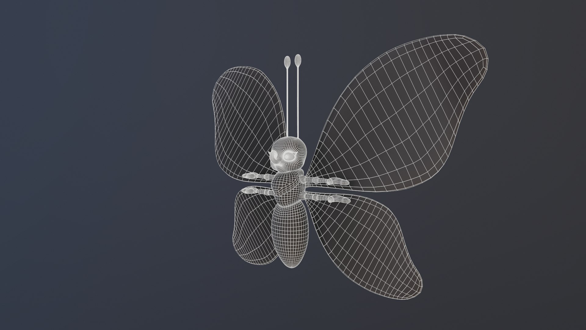 3D Model Butterfly - Hight Rig - TurboSquid 1379143