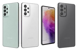 3D Samsung Galaxy A73 5G All Colors Low Poly model