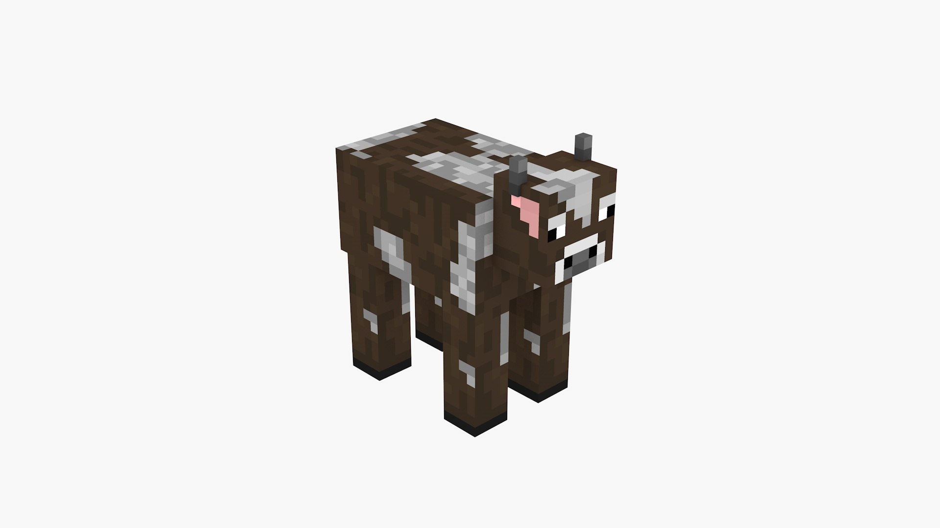 3D Model Cow Minecraft - TurboSquid 2364643