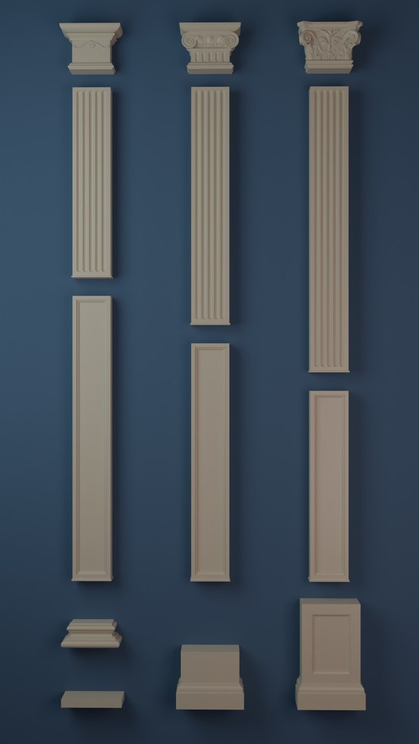 3D Decorative pilasters https://p.turbosquid.com/ts-thumb/sn/K4aDGu/eR/separate8/jpg/1729051721/1920x1080/fit_q87/cb839586261cb1b2a860150f5a10ef48d3c13498/separate8.jpg