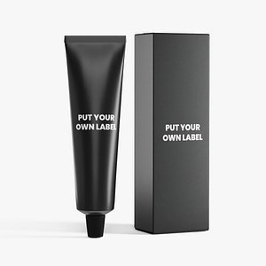 3D Realistic Metal Cream Tube