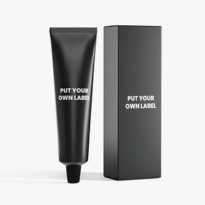 Realistic Metal Cream Tube
